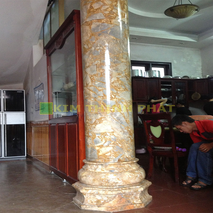 Cột tròn đá hoa cương