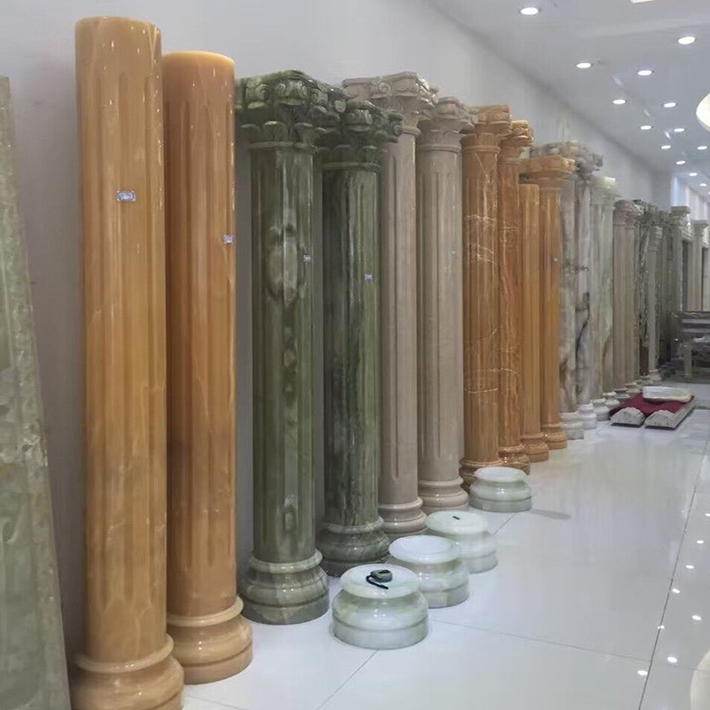 Cột tròn đá hoa cương